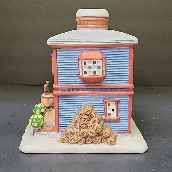 Partylite Village General Store Ceramic Tealight Candle Holder 6" tall - Picture 2 of 8